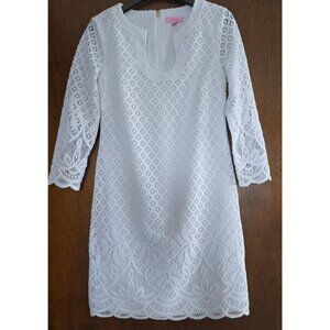 LABOR DAY SALE- Lilly Pulitzer XS White long sleeve lace dress